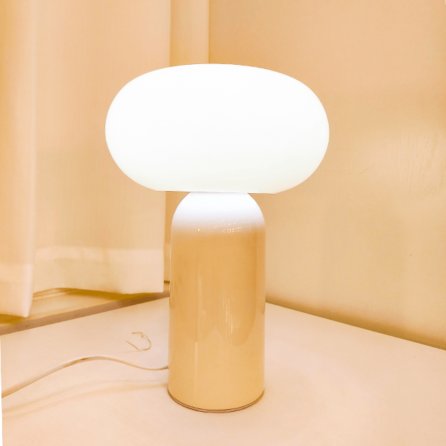 Ceramic Mushroom Modeling Light Yellow And White