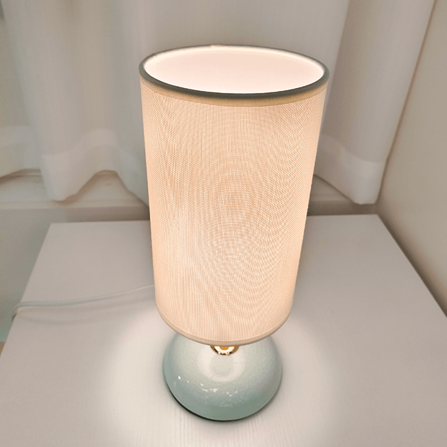 Cloth Ceramic Lamp Blue