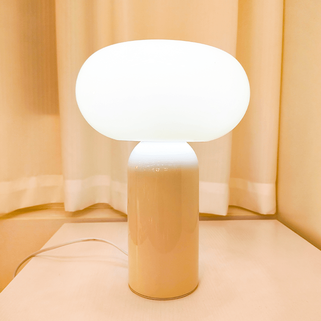 Ceramic Mushroom Modeling Light Yellow And White