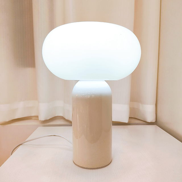 Ceramic Mushroom Modeling Light Yellow And White