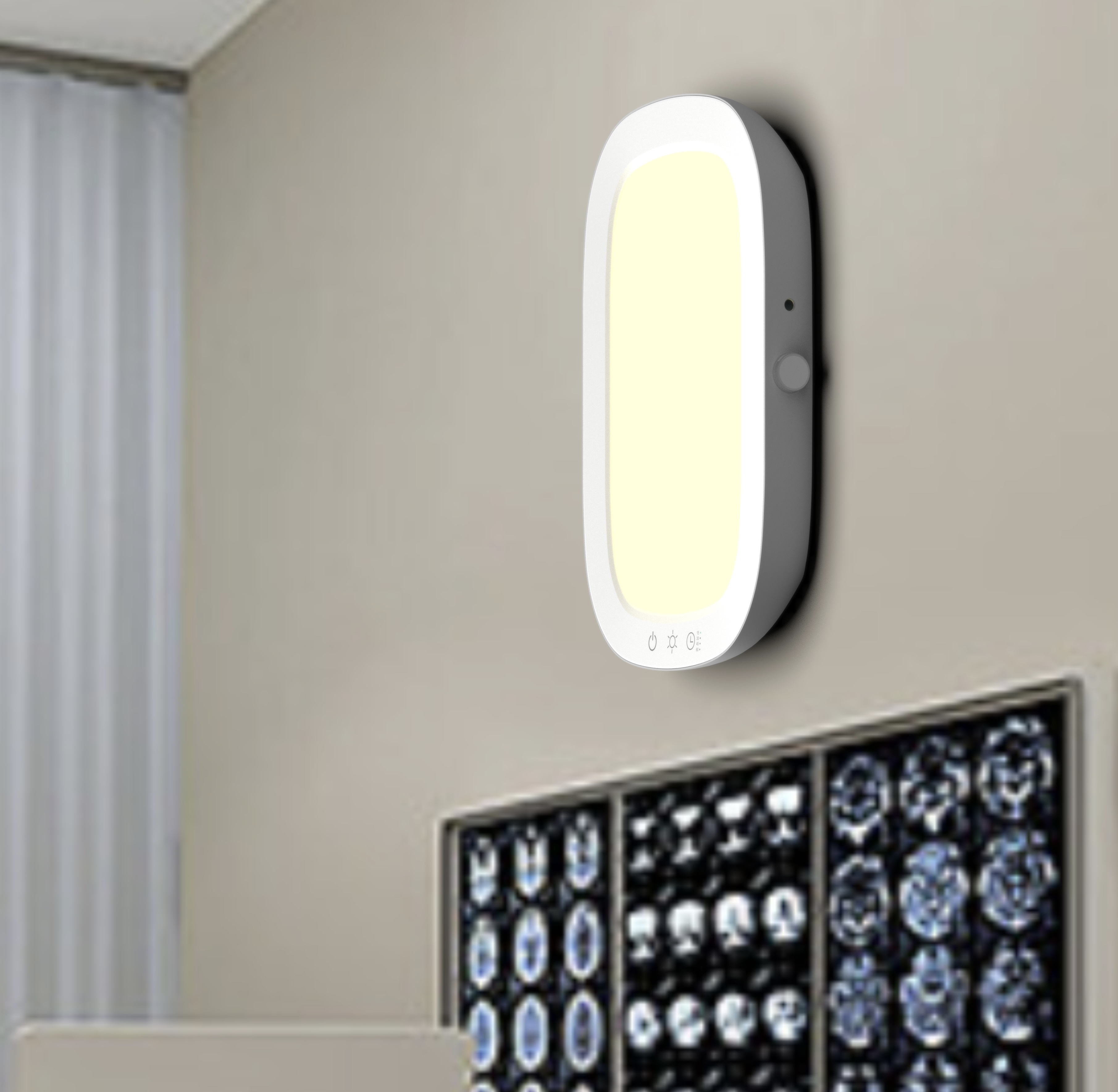 Negative oxygen ion ground lamp