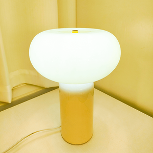 Ceramic Mushroom Modeling Light Yellow And White