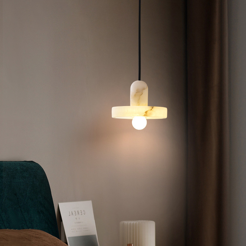Modern Alabaster Hanging Light Fixture Acrylic Living Room LED Ceiling Pendant - 220V-240V