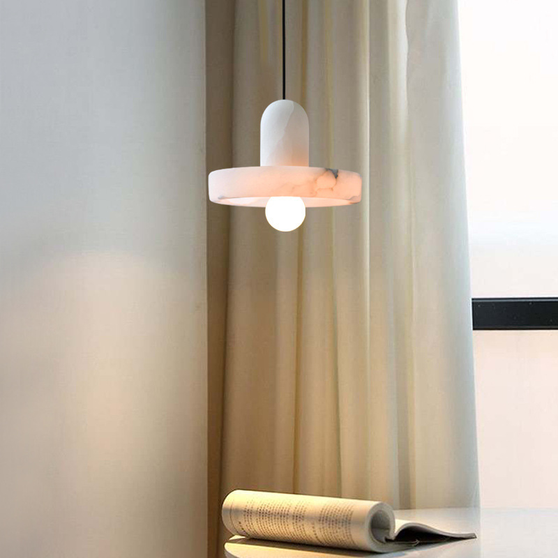 Modern Alabaster Hanging Light Fixture Acrylic Living Room LED Ceiling Pendant - 220V-240V