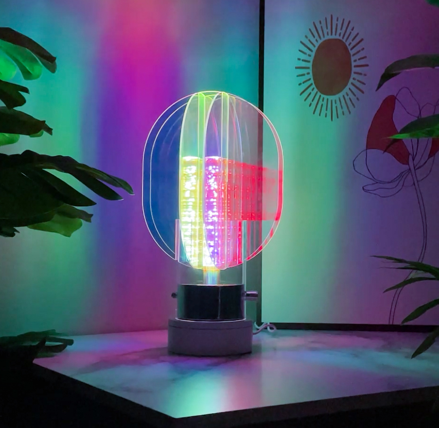 Aurora acrylic table lamp