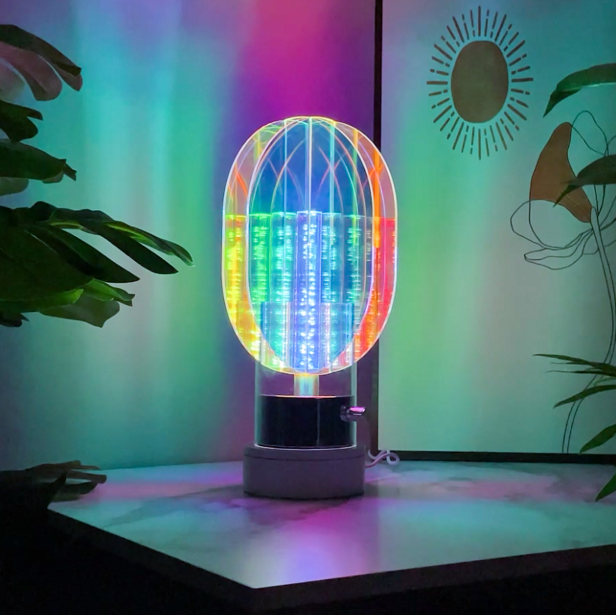 Aurora acrylic table lamp