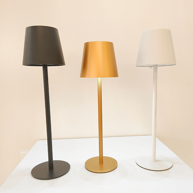 Round Bottom Simple Table Lamp Champagne Gold