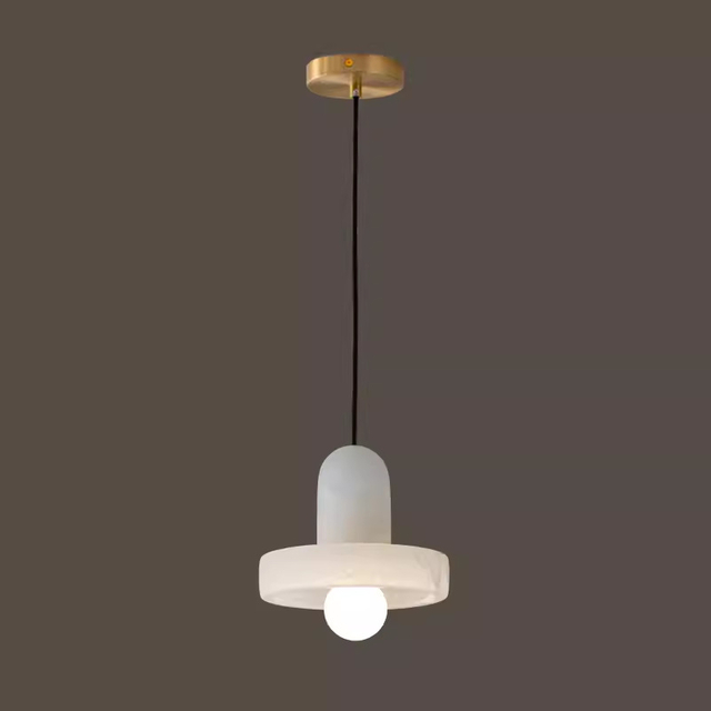 Modern Alabaster Hanging Light Fixture Acrylic Living Room LED Ceiling Pendant - 220V-240V